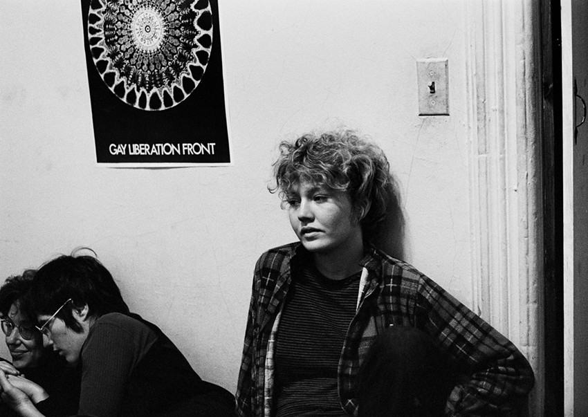 ©Donna Gottschalk, Autoportrait lors d’une réunion du GLF, E. 9th Street, New York, 1970 - © Le Centre d'art GwinZegal